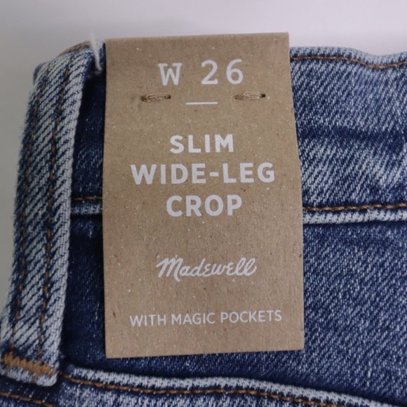 NWT madewell Slim Wide-Leg Crop Reggie - Picture 7 of 15